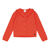 Carre'Ment Beau Cardigan Tinta Unita con Trafori per Neonata Y05219 CORALLO CARRE'MENT BEAU 