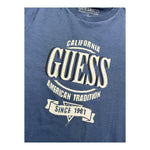 GUESS shirt girocollo tinta unita con stampa Blu per Neonato N4YI30K8HM4XX BLU GUESS 