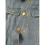 Elisabetta Franchi camicia Manica Lunga Tinta Unita In Denim per Bambina EFGB123XXXX AZZURRO ELISABETTA FRANCHI 