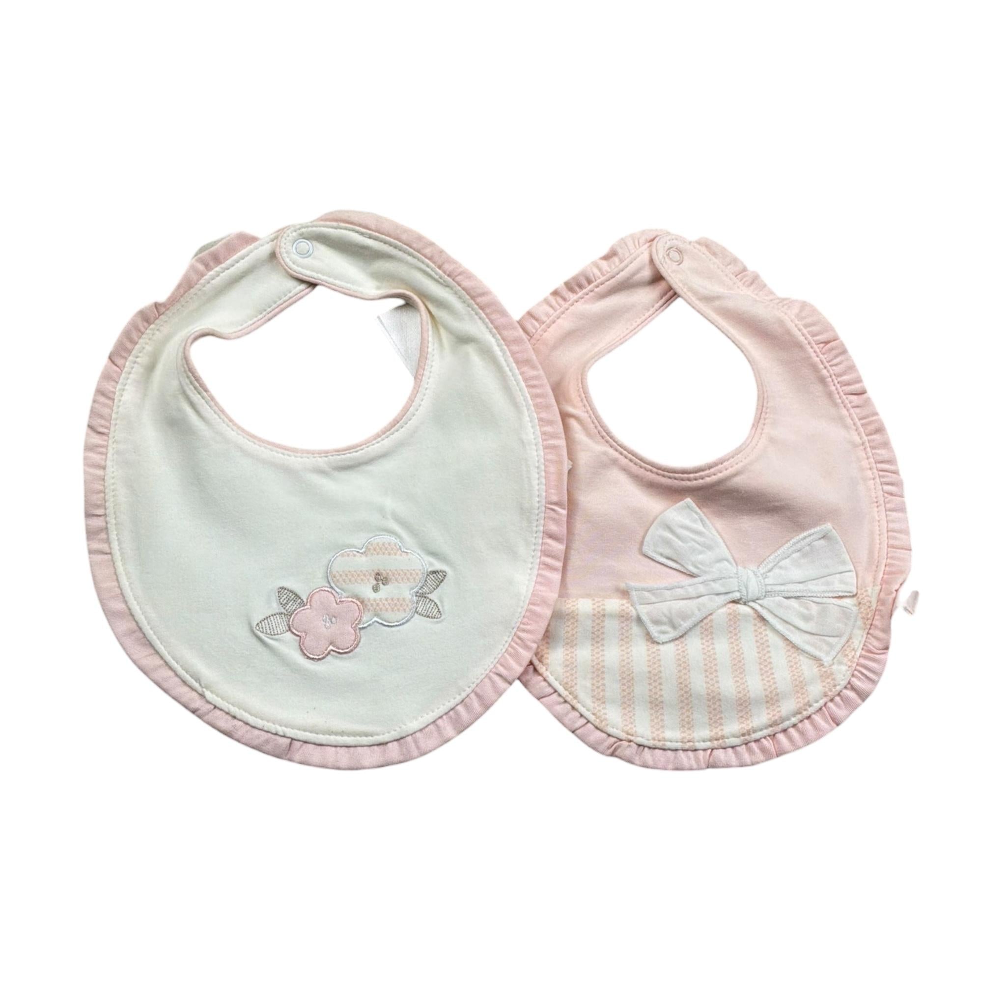 Mayoral Set 2 Pezzi Bavetta Bicolore per Neonata 9095 BIANCO/ROSA MAYORAL 