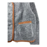 ZHOE & TOBIAH cardigan tinta unita con profili in contrasto Grigio per Bambino WWT6J GRIGIO ZHOE & TOBIAH 