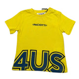 Trussardi T-Shirt Tinta Unita Girocollo con Stampa per Neonato TSP1143B GIALLO TRUSSARDI 