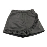 PHILOSOPHY short tinta unita in ecopelle Nero per Bambina PFBE003 NERO PHILOSOPHY 