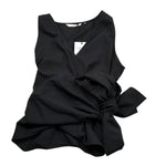 Xacus Pantalone Tinta Unita con Elastico In Vita per Bambina 85151 NERO XACUS 