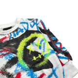 Diadora Felpa Chiusa Girocollo tinta unita con Stampe Bianco per Neonato S4DIBBSW068N BIANCO DIADORA 