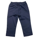 Manuel Ritz Solid Color Pants With Elastic Waist Blue For Newborn