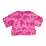 Maison Margiela Solid Color Crew Neck T-Shirt With Fuchsia Gradient Pattern For Girls