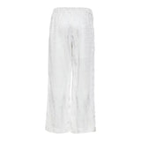 Missoni Plain Trousers With Elastic Waist White For Girls