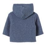 TEDDY E MINOU cardigan tinta unita con cappuccio  Blu per Bambino I24CN016PE027 BLU TEDDY E MINOU 