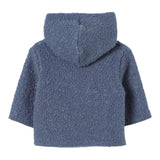 TEDDY E MINOU cardigan tinta unita con cappuccio  Blu per Bambino I24CN016PE027 BLU TEDDY E MINOU 