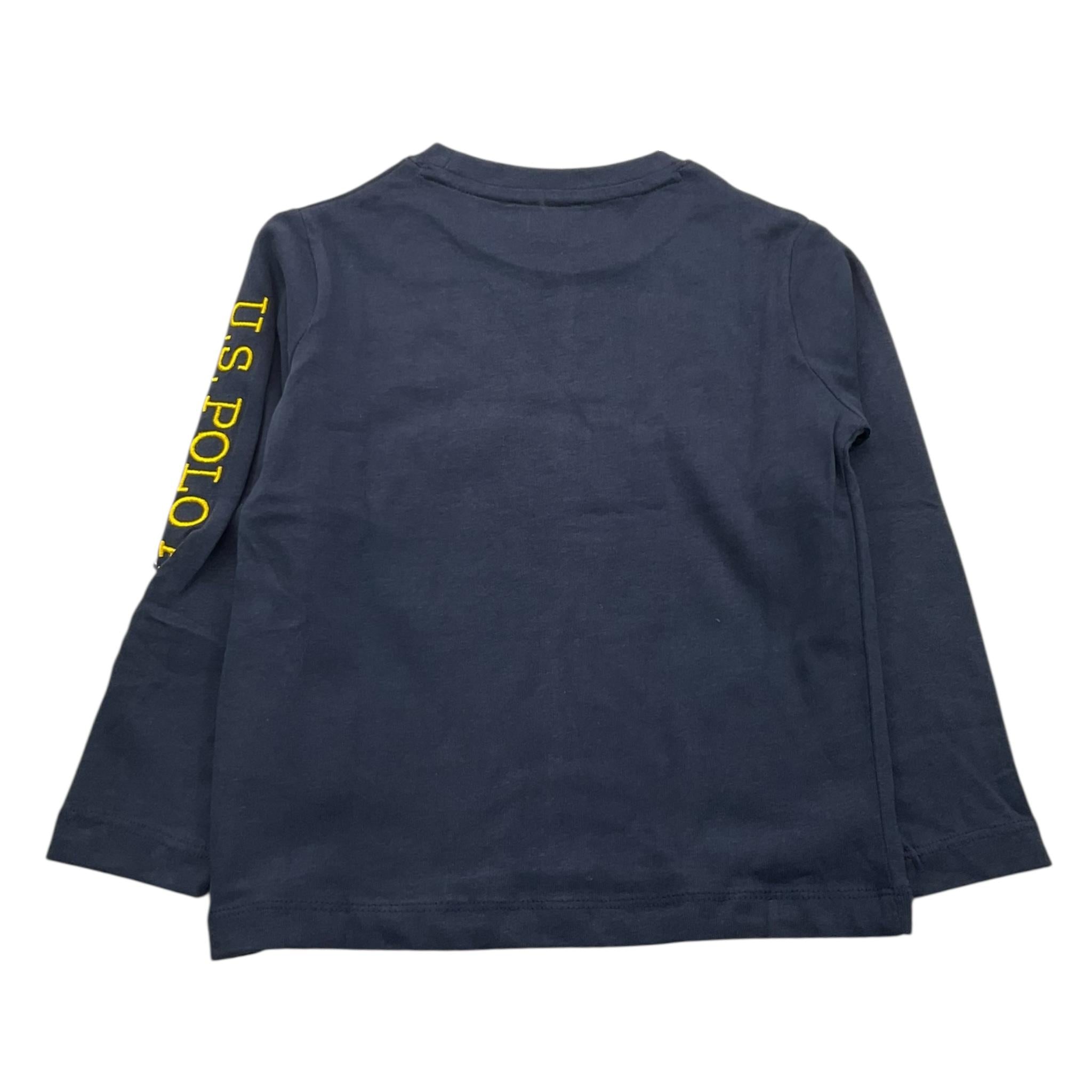 U.S. POLO ASSN shirt girocollo tinta unita con logo Blu per Bambino US40568 BLU U.S. POLO ASSN 