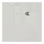 Calvin Klein Polo Mezza Manica Tinta Unita con Logo per Neonato IN0IN00170 BIANCO CALVIN KLEIN 