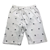 Yours Bermuda Solid Color With Prints And Elastic Waist White For Boys