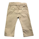Guess Plain Pants With Adjustable Waist Beige For Newborn