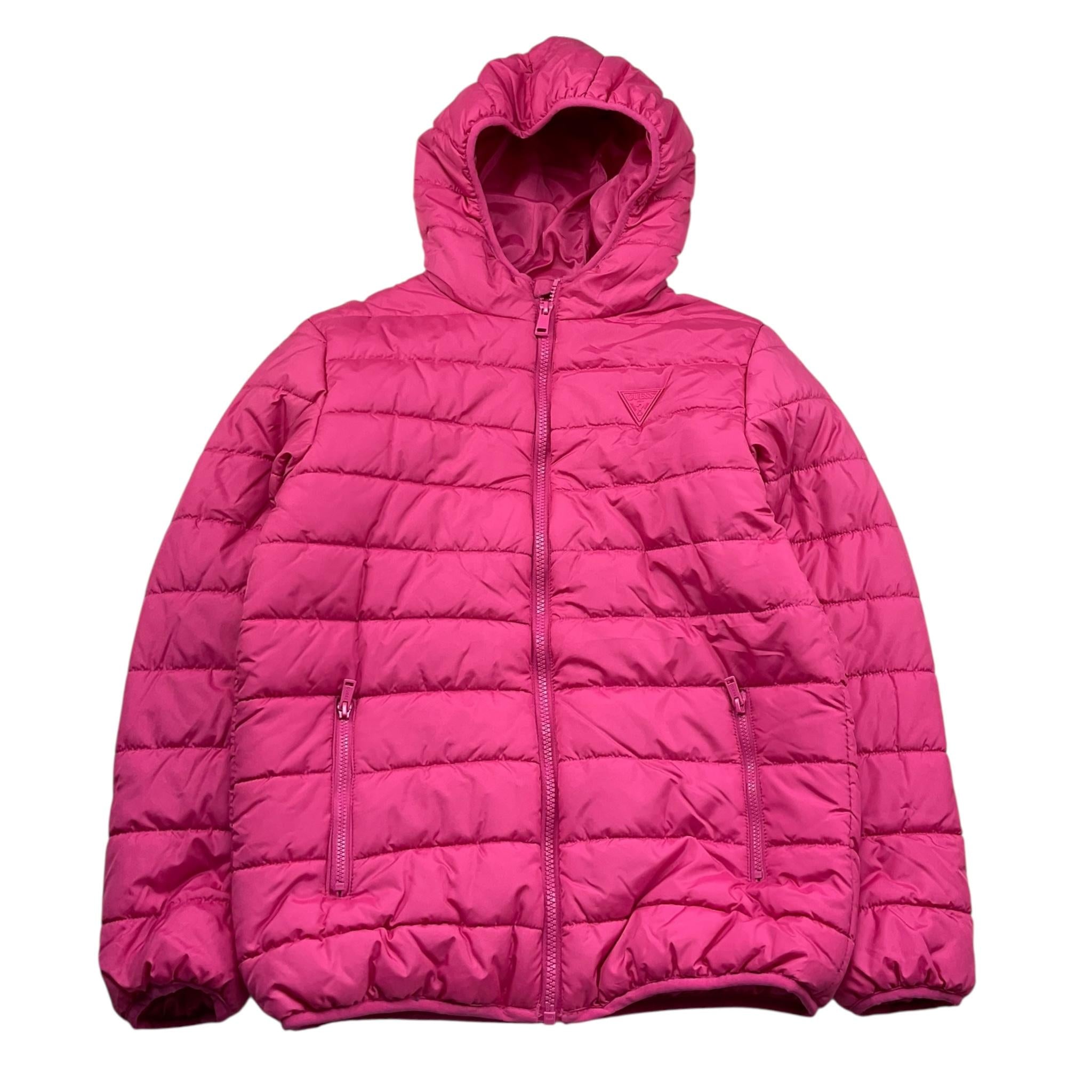 Guess Giubbino Tinta Unita con Cappuccio per Bambina H4BJ10WCFM0 FUXIA GUESS 