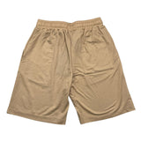 Never Too Solid Color Elastic Waist Bermuda Shorts Beige For Boys