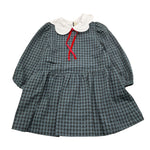ILFAROBIMBI abito manica lunga fantasia quadri Grigio per Bambina GELSO GRIGIO ILFAROBIMBI 