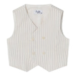 Il Gufo Gilet Tinta Unita per Neonato P25GI055C1086 PANNA IL GUFO 