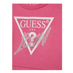 GUESS abito tinta unita girocollo con tulle Fuxia per Neonata K4YK09KB8R0N FUXIA GUESS 