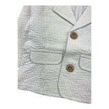 Emc Two-Tone Jacket Striped Pattern White/Blue for Baby Girl