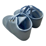 Damper Dan Baby Shoes Solid Color With Laces Blue