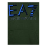 EMPORIO ARMANI felpa tinta unita con cappuccio e stampa Verde per Bambino 6RBM64 VERDE EMPORIO ARMANI 