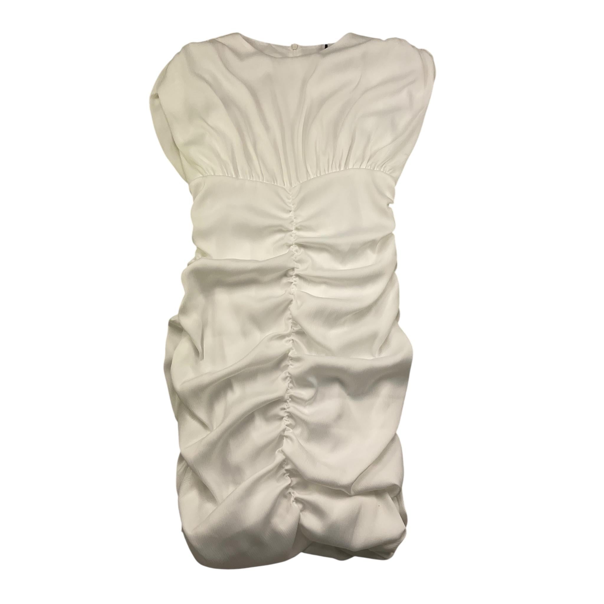 Fun & Fun Abito Mezza Manica Tinta Unita per Bambina FJDR01568 BIANCO FUN & FUN 