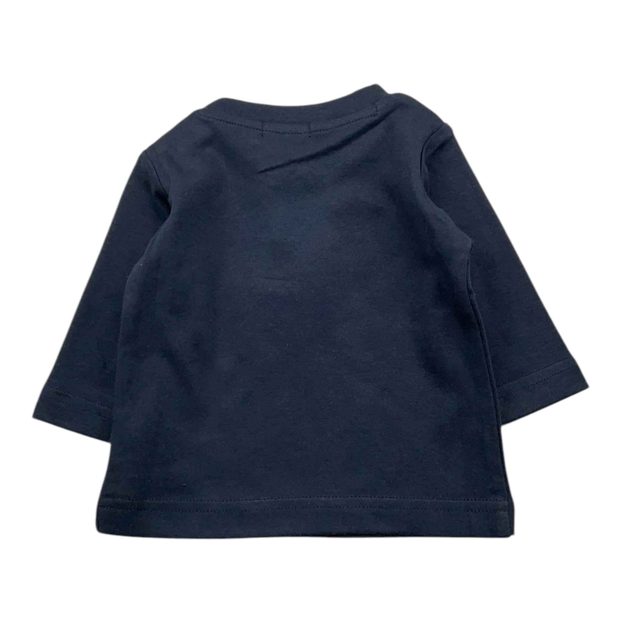 EMC shirt gircollo tinta unita con stampa Blu per Neonato BX2266 BLU EMC 