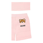Moschino Completo 2 Pezzi T-Shirt-Bermuda Bicolore per Neonata MUG01FA ROSA MOSCHINO 