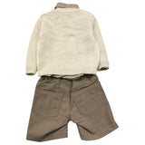 BARCELLINO completo 3 pezzi maglia-camicia-bermuda Panna per Neonato 115624 PANNA BARCELLINO 