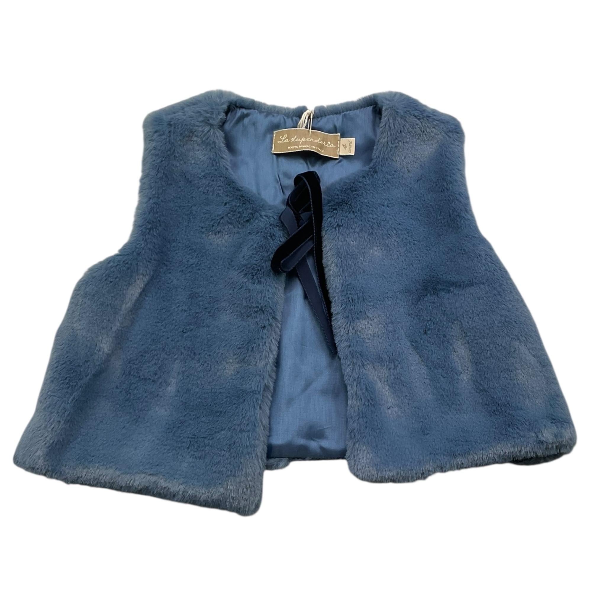 LA STUPENDERIA gilet tina unita  Blu per Bambina TJGL42 BLU LA STUPENDERIA 