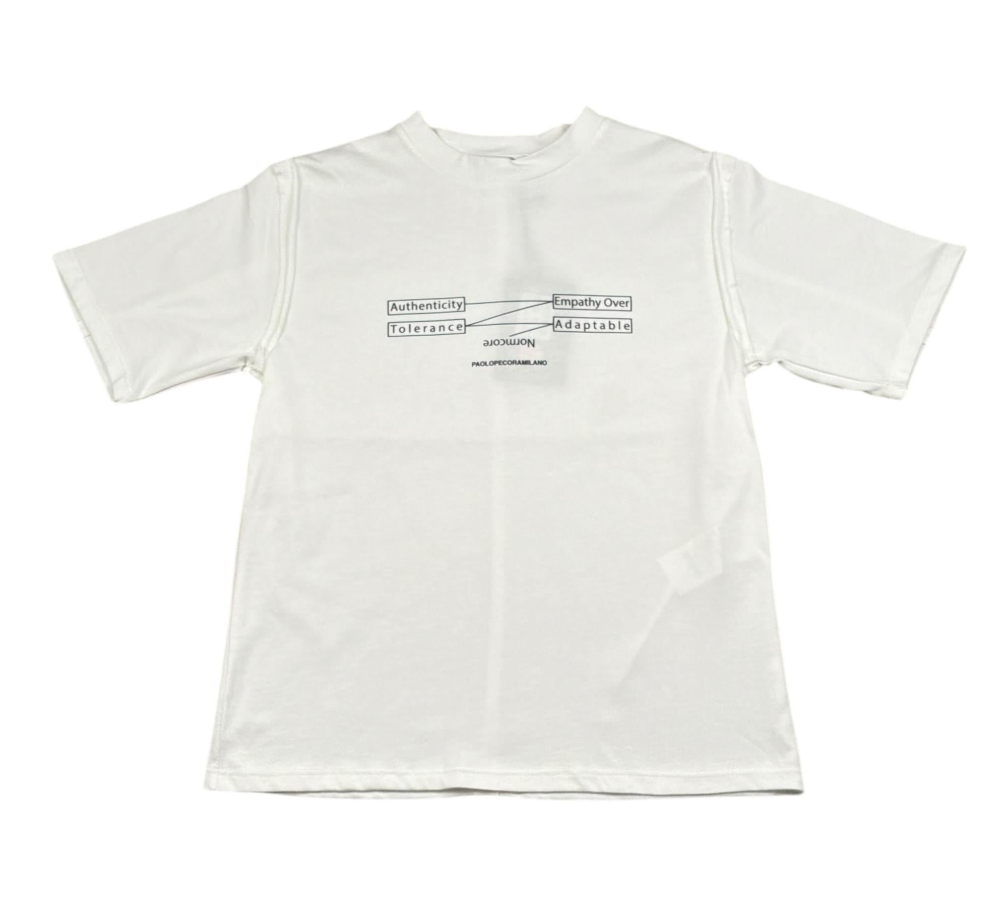 Paolo Pecora T-Shirt Girocollo Tinta Unita con Stampa per Bambino PP4359 BIANCO PAOLO PECORA 