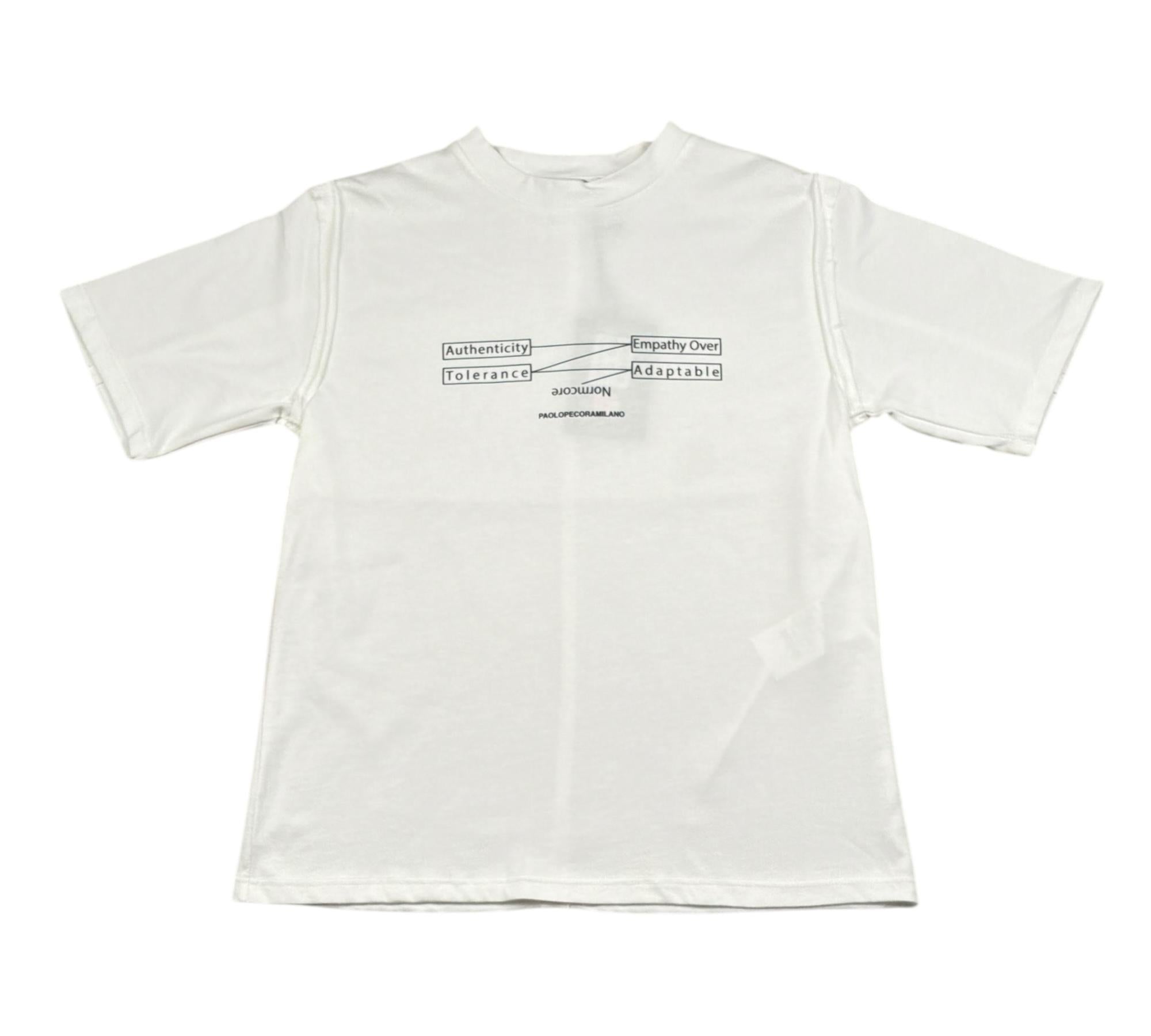 Paolo Pecora T-Shirt Girocollo Tinta Unita con Stampa per Bambino PP4359 BIANCO PAOLO PECORA 