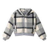 TWINSET giubbino tricolore fantasia a quadri con zip Grigio per Bambina 242GJ2261 GRIGIO TWINSET 