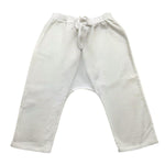 TEDDY E MINOU pantalone tinta unita con elastico in vita Bianco per Neonata I24PT007V6014 BIANCO TEDDY E MINOU 