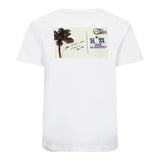 N°21 Solid Color Crew Neck T-Shirt With White Print For Boys