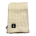 PATRIZIA PEPE sciarpa tinta unita con logo Panna per Bambina 7F0019 PANNA PATRIZIA PEPE 