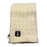 PATRIZIA PEPE sciarpa tinta unita con logo Panna per Bambina 7F0019 PANNA PATRIZIA PEPE 