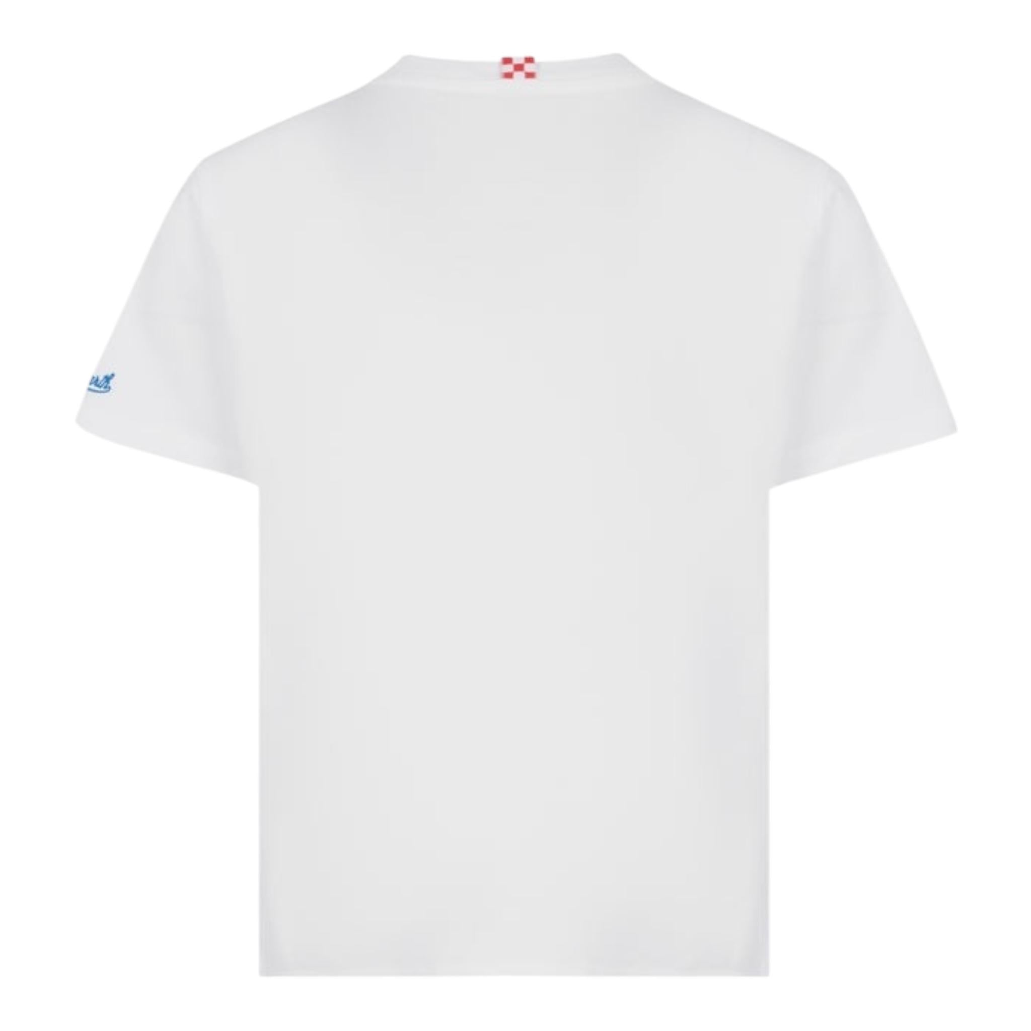 Saint Barth T-Shirt Girocollo Tinta Unita con Stampa per Bambino POT000222 BIANCO SAINT BARTH 
