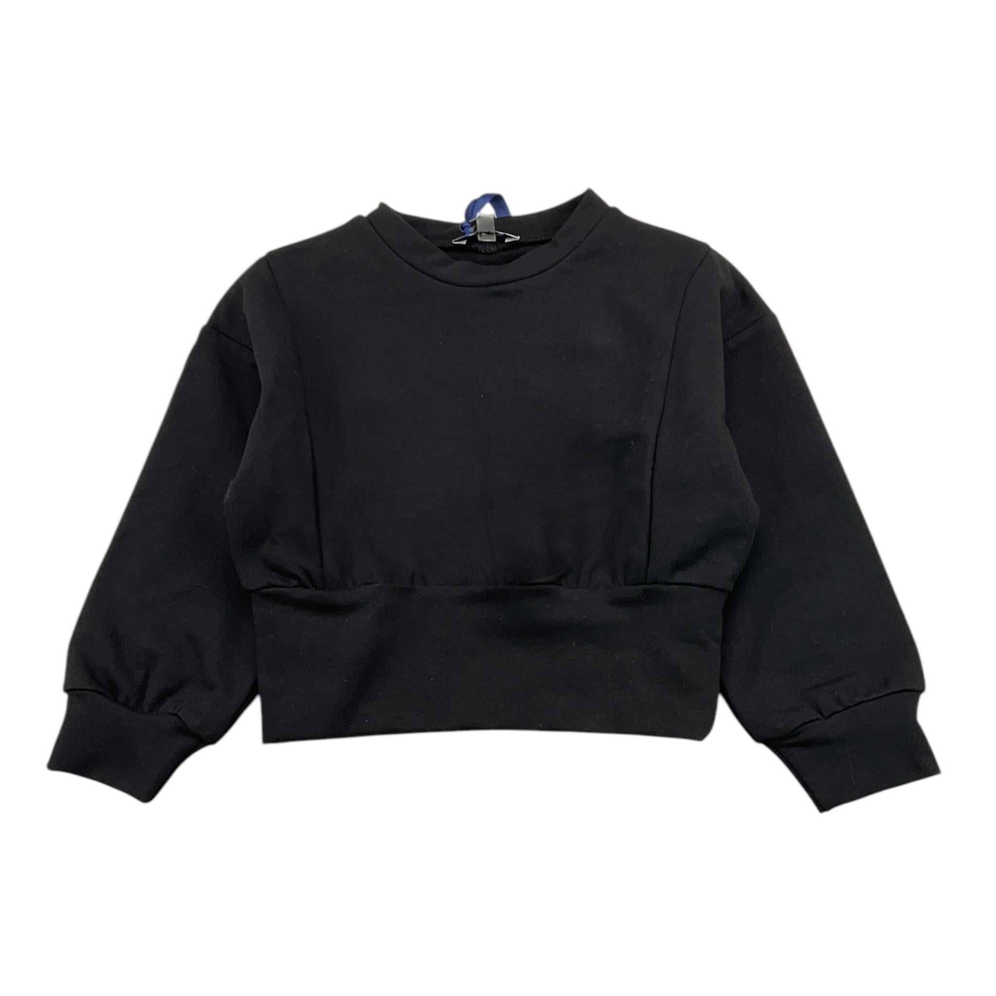 PICCOLA LUDO felpa modello crop tinta unita Nero per Neonata BS9WB044N NERO PICCOLA LUDO 