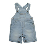 I Do Salopette In Denim Tinta Unita per Neonato 4B177 AZZURRO I DO 