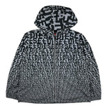 Diesel Hooded Printed Jacket Grey For Boys
