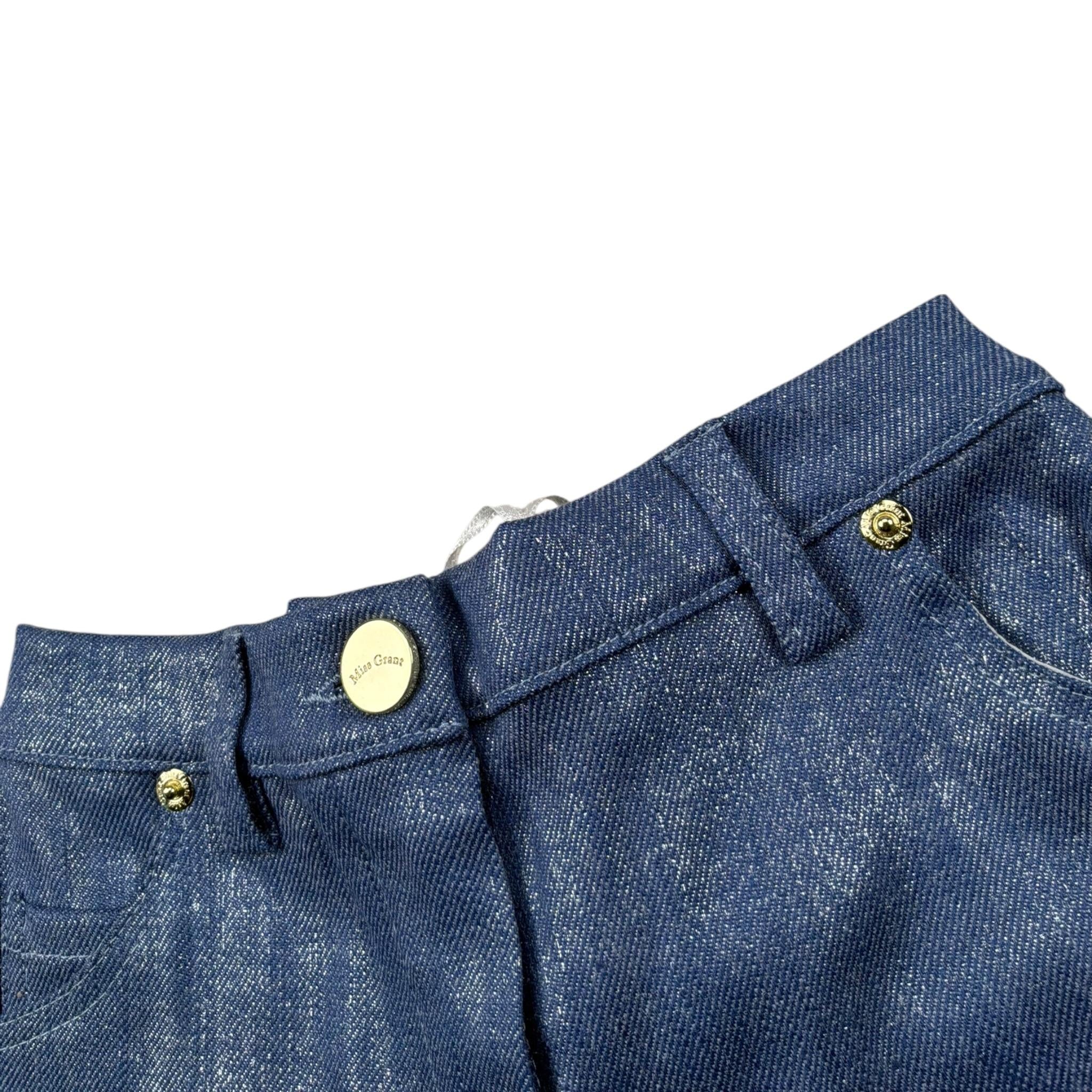 Miss Grant Short tinta unita con Elastico In Vita Blu per Bambina MG1310 BLU MISS GRANT 
