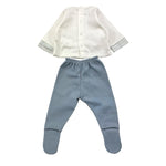 CALAMARO completo 2 pezzi shirt-ghettina bicolore Bianco per Neonato 11025 BIANCO CALAMARO 