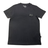 Dan John Black Logo Print Solid Color Crew Neck T-Shirt For Boys