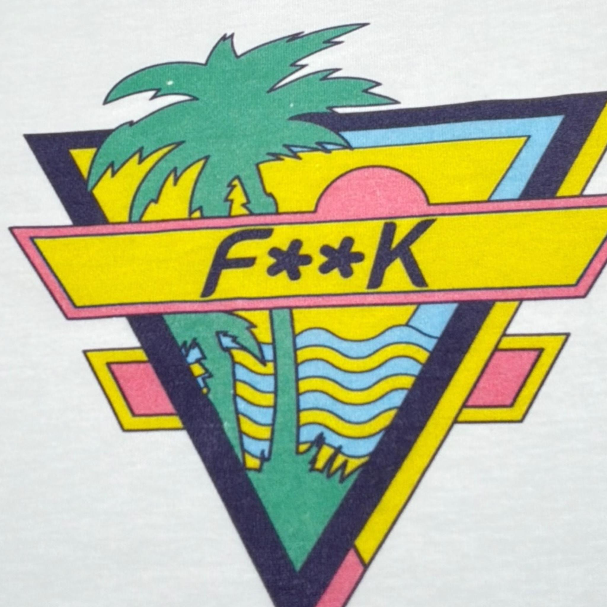 F**K T-Shirt Girocollo Tinta Unita con Stampa per Neonato FJ224206WH BIANCO F**K 