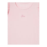 Guess T-Shirt Tinta Unita con Tulle per Bambina K5RI22K6YW4 ROSA GUESS 