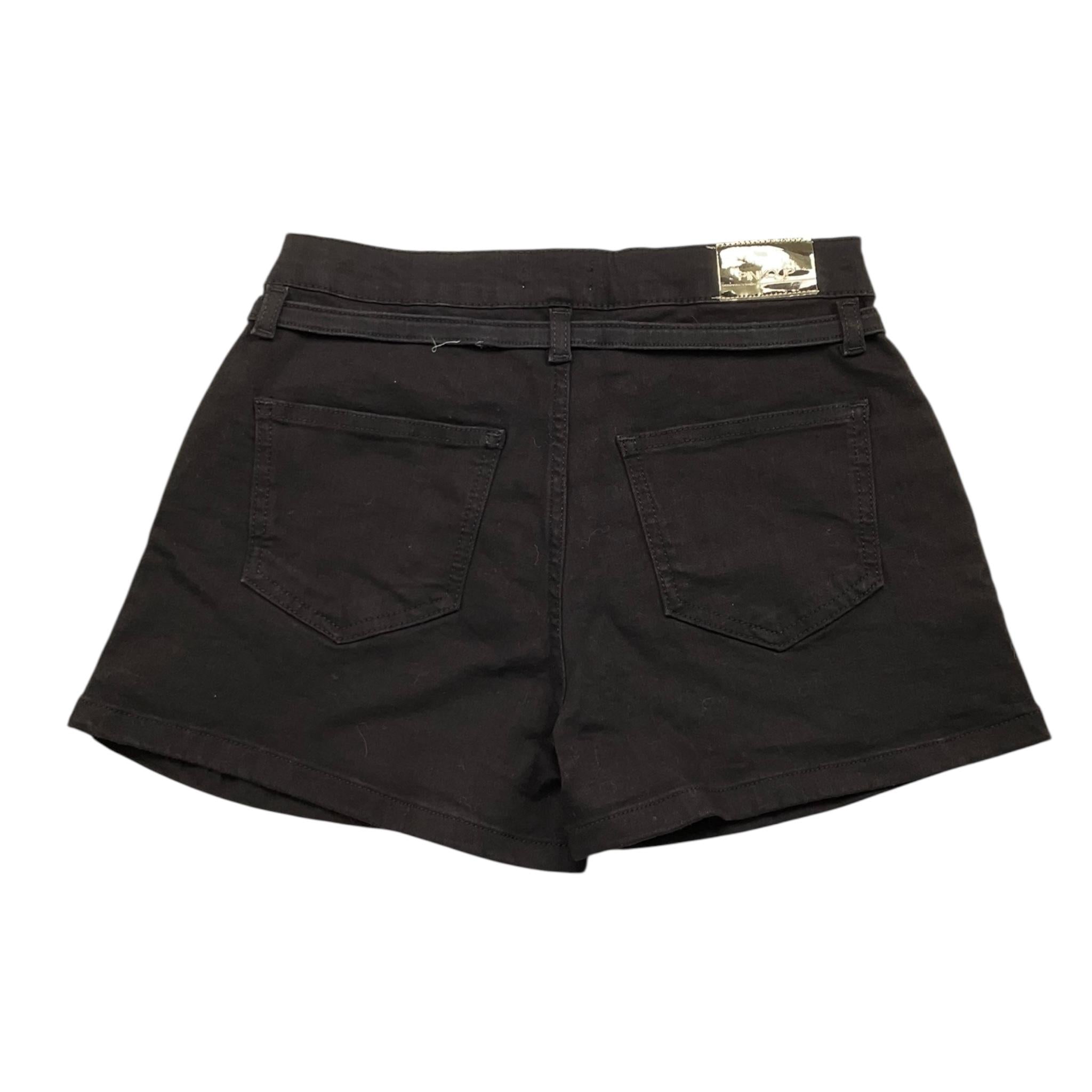 PINKO short tinta unita con cintura logo Nero per Bambina F4PIJGST002 NERO PINKO 