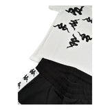 Kappa Completo 2 Pezzi T-Shirt-Bermuda  per Bambino 3746K00045 BIANCO/NERO KAPPA 