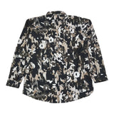 Yes London Long Sleeve Shirt Solid Color With Black Pattern For Boys